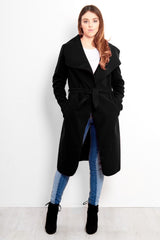 Pink Tie Front Duster Coat-Copy