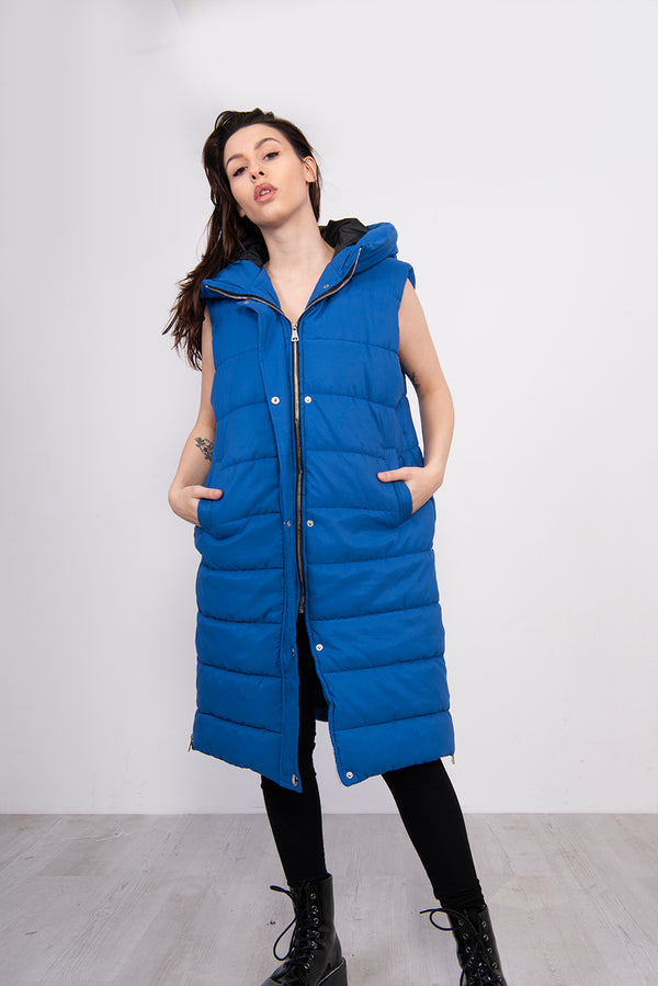 Royal Longline Hooded Puffer Gilet