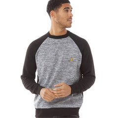 Mens Grey With Black Ratcliffe Crew Neck Jumper