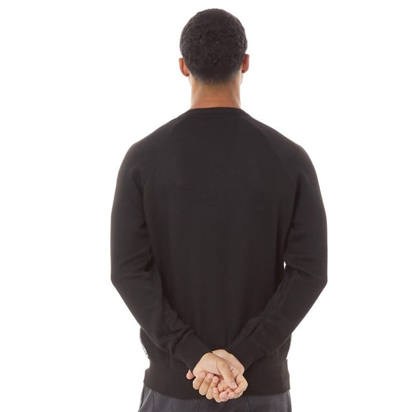 Mens Grey With Black Ratcliffe Crew Neck Jumper
