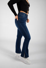 Dark Wash High Waist Flare Jeans