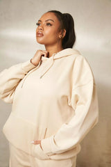 Stone Oversized Pullover Hoodie
