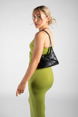 Green Midi 90s Bandeau Dress