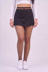 Black Fishnet Diamond Mesh Tights - Daisy