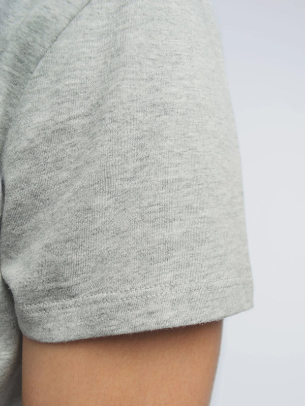 Grey Design Ultimate T-Shirt With Crew Neck