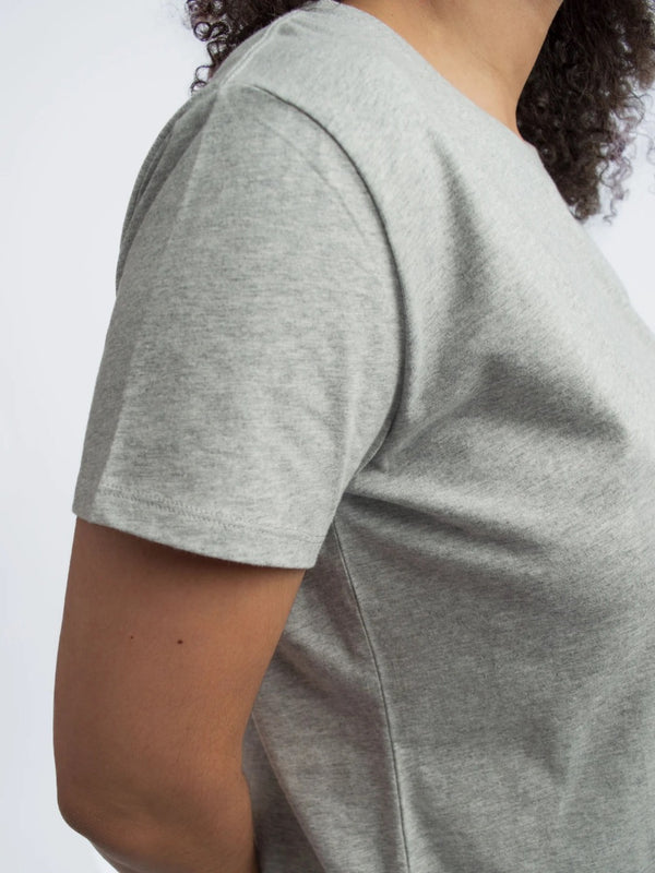 Grey Design Ultimate T-Shirt With Crew Neck