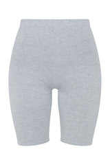 Grey Marl Basic High Waisted Cycle Shorts