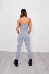 Grey Jersey Cami Scoop Neck Jumpsuit 
