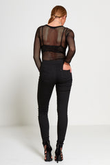 Black High Waisted Super Stretch Skinny Jeans