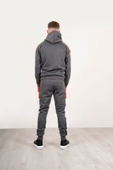 Mens Grey Contrast Side Panel Tracksuit