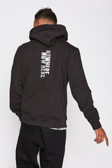 Black Graphic Print Hoody 