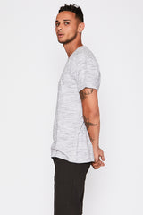 Grey Tee with Navy Detail