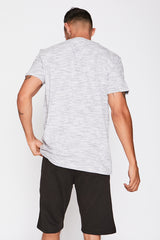 Grey Tee with Navy Detail