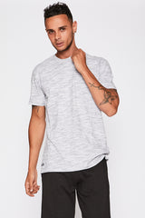 Grey Tee with Navy Detail