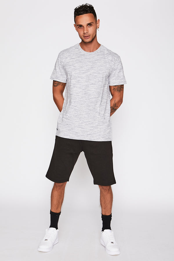 Grey Tee with Navy Detail