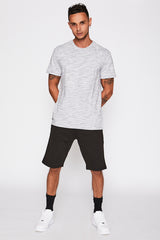 Grey Tee with Navy Detail