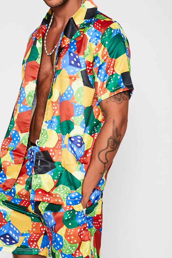 Multi-Colour Abstract Printed Set 