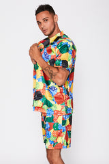 Multi-Colour Abstract Printed Set 