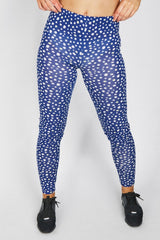 Royal Blue Spot Print Legging 