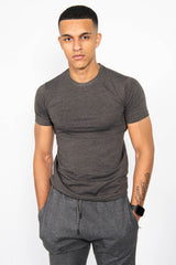Charcoal Muscle Fit Tee