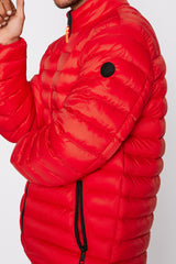 Red Funnel Neck Jacket 
