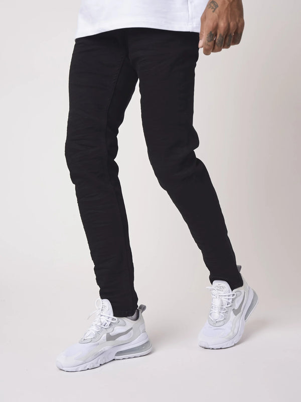 Mens Black Skinny Fit Basic Jean