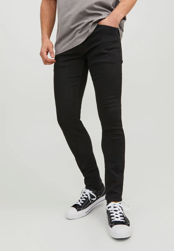 Mens Black Skinny Fit Basic Jean