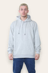 Mens Grey Back Print Long Sleeve Y2K Hoodie