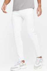 Mens White Washed Comfortable And Breathable  Skinny Fit Jeans