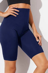 Navy Basic High Waisted Cycle Shorts
