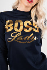 Navy Boss Lady Customized Tracksuit