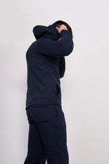 Navy Pullover Hooded Tracksuit