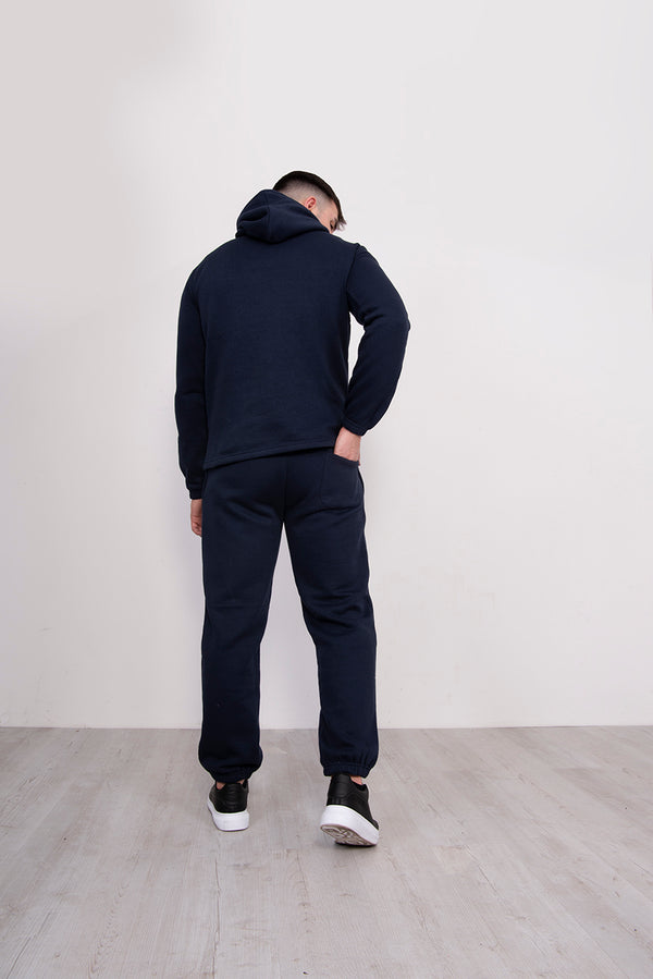 Navy Pullover Hooded Tracksuit