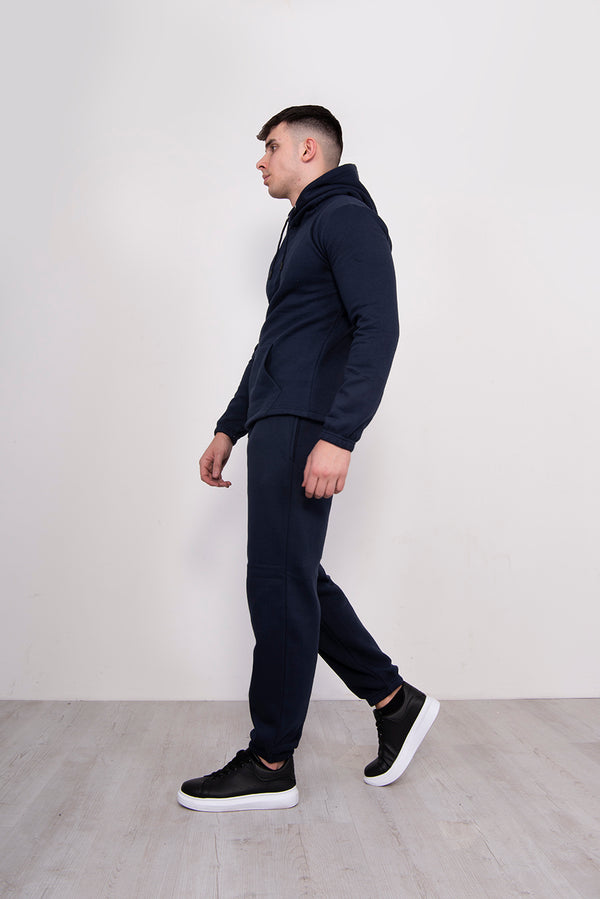 Navy Pullover Hooded Tracksuit