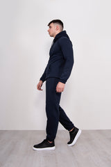 Navy Pullover Hooded Tracksuit