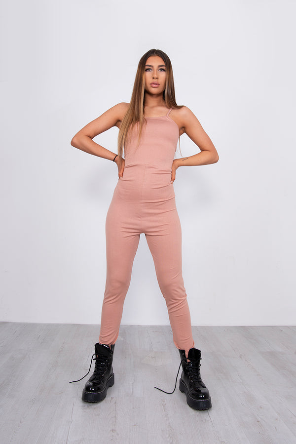 Nude Jersey Cami Scoop Neck Jumpsuit