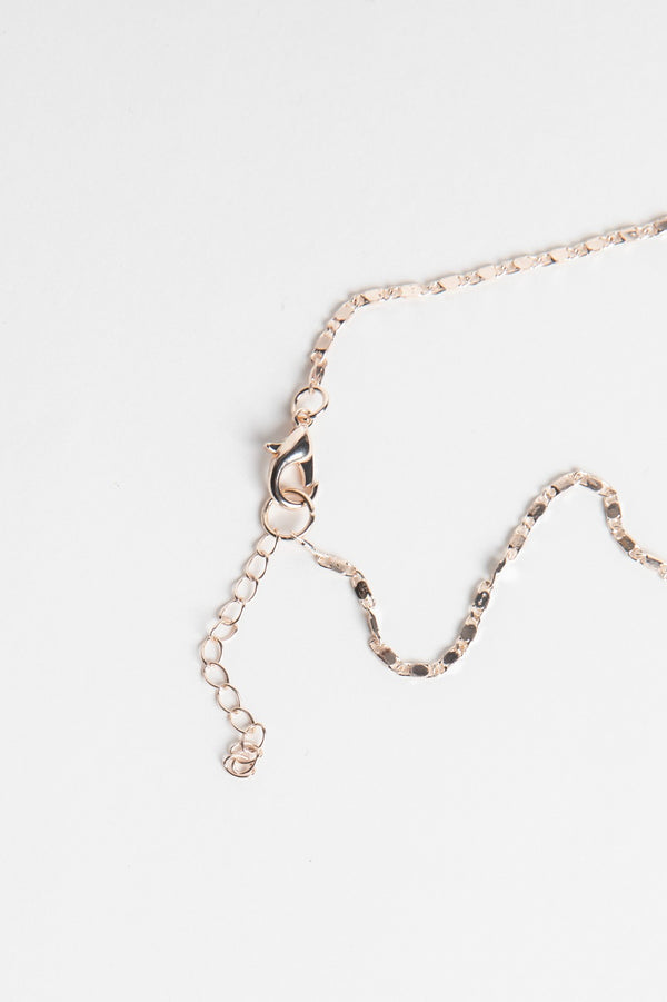 Rose Gold Stars And Pearl Layered Necklace 