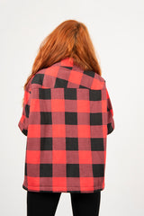 Red And Black Checked Shacket