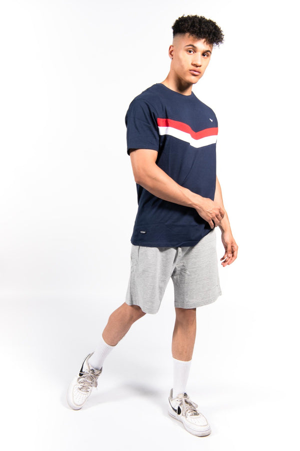 Navy With Grey Wilson Cotton Pyjama Set