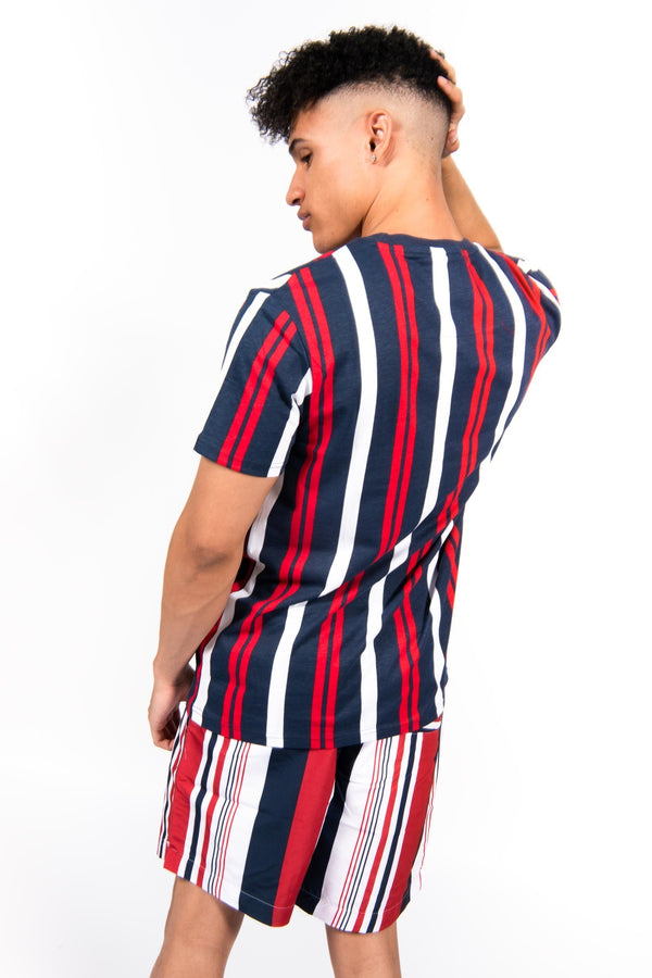Red Griffin Stripe Cotton T-Shirt 