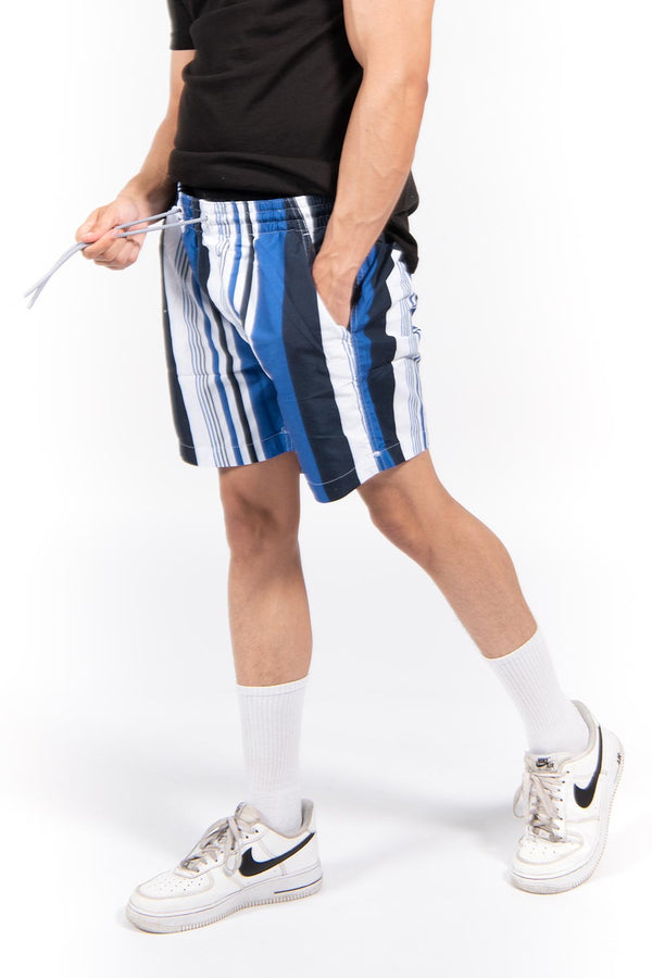 Blue Crete Striped Swim Short 