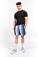 Blue Crete Striped Swim Short 