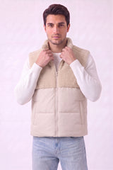Stone Borg Panel Padded Gilet - Daniel