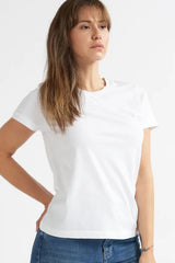 White Design Ultimate T-Shirt With Crew Neck