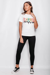 White Multi Sequin Vogue Top
