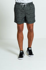  Mens Black And White Spotty Swim Shorts From Brave Soul